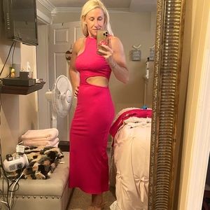 Lulus NWOT asymmetrical MIDI dress